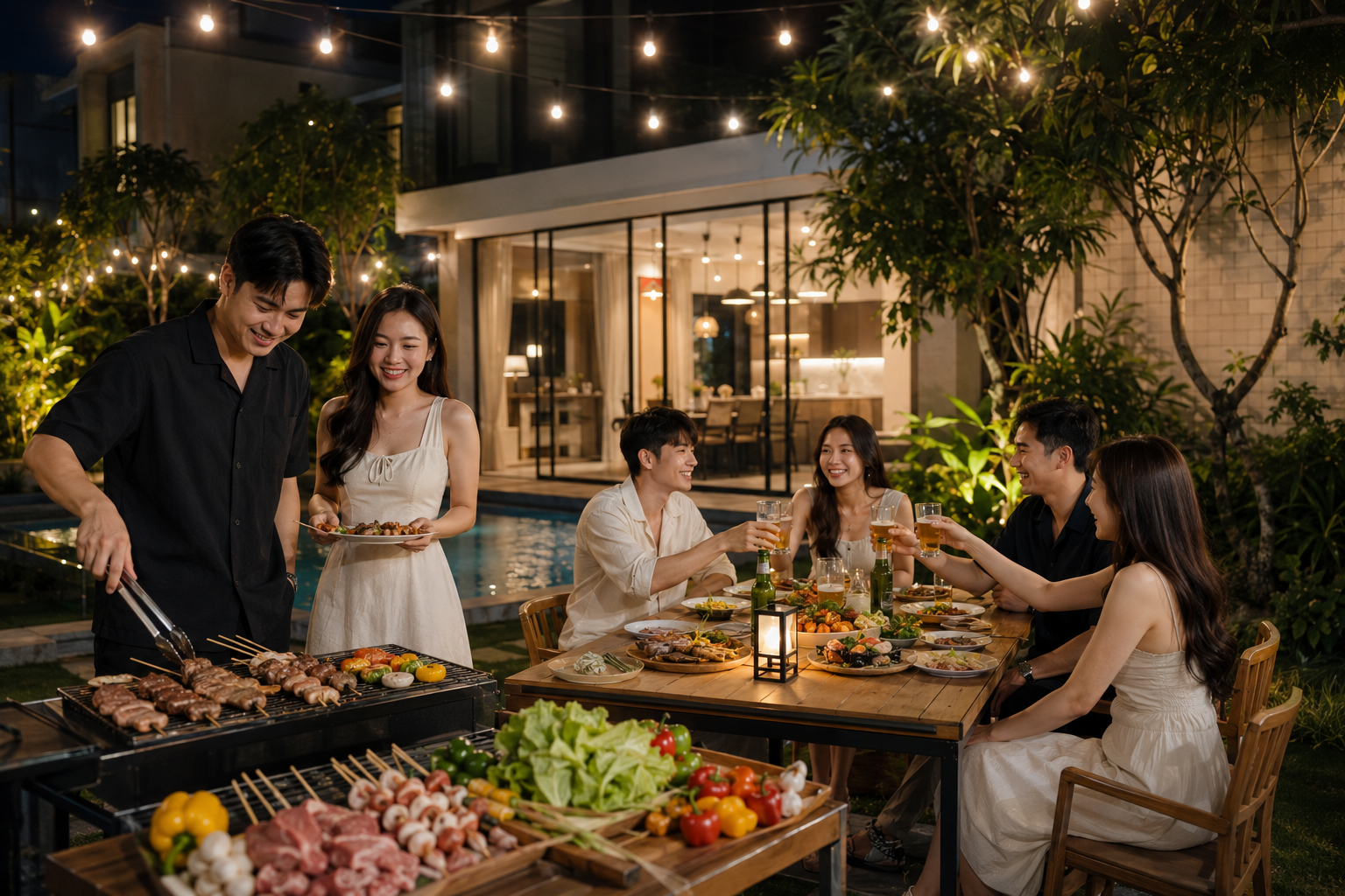 BBQ tại villa